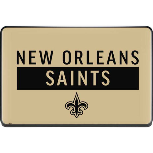 NFL New Orleans Saints Gold Performance Series Google Pixelbook Go Skin